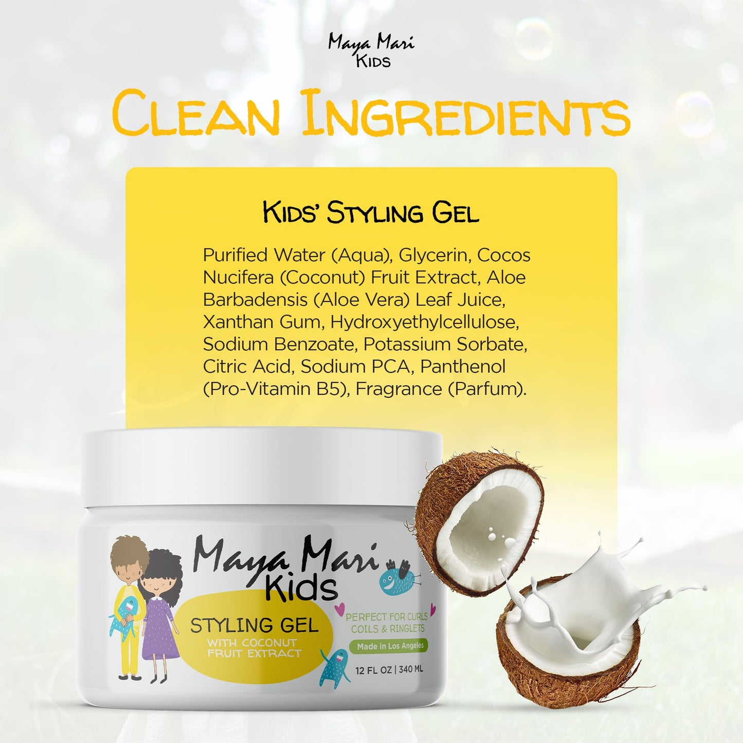 Authentic USA-imported Maya Mari hair gel for children
