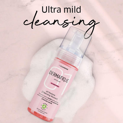 Dermafique pH balanced daily face wash packaging for sensitive skin types