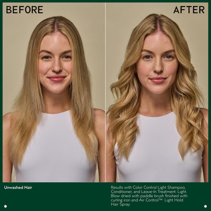 Aveda botanical color care leave in mist for fine to medium hair types texture presentation.