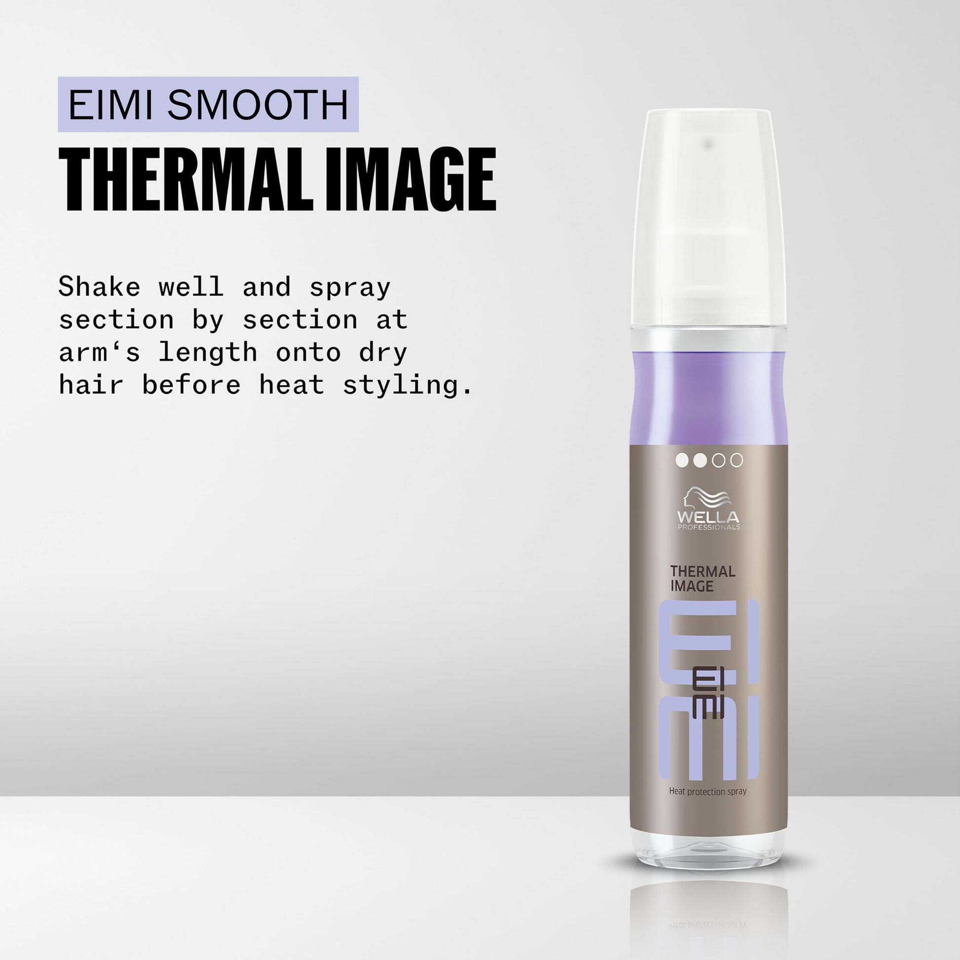 Wella EIMI Thermal Image styling spray showing 150 ml bottle details