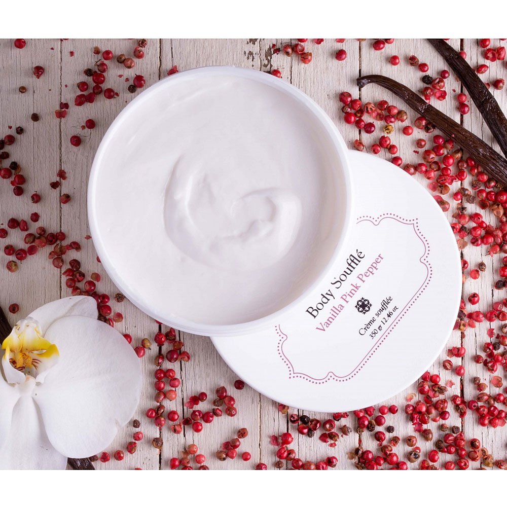 Laline 12.46 Ounce vanilla and pink pepper moisturizer ingredients label view