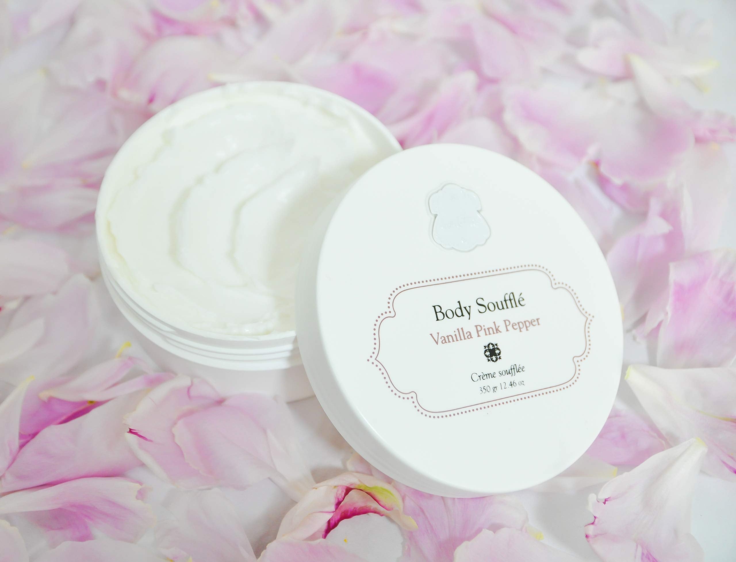 Authentic Laline imported whipped body soufflé cream packaging detail