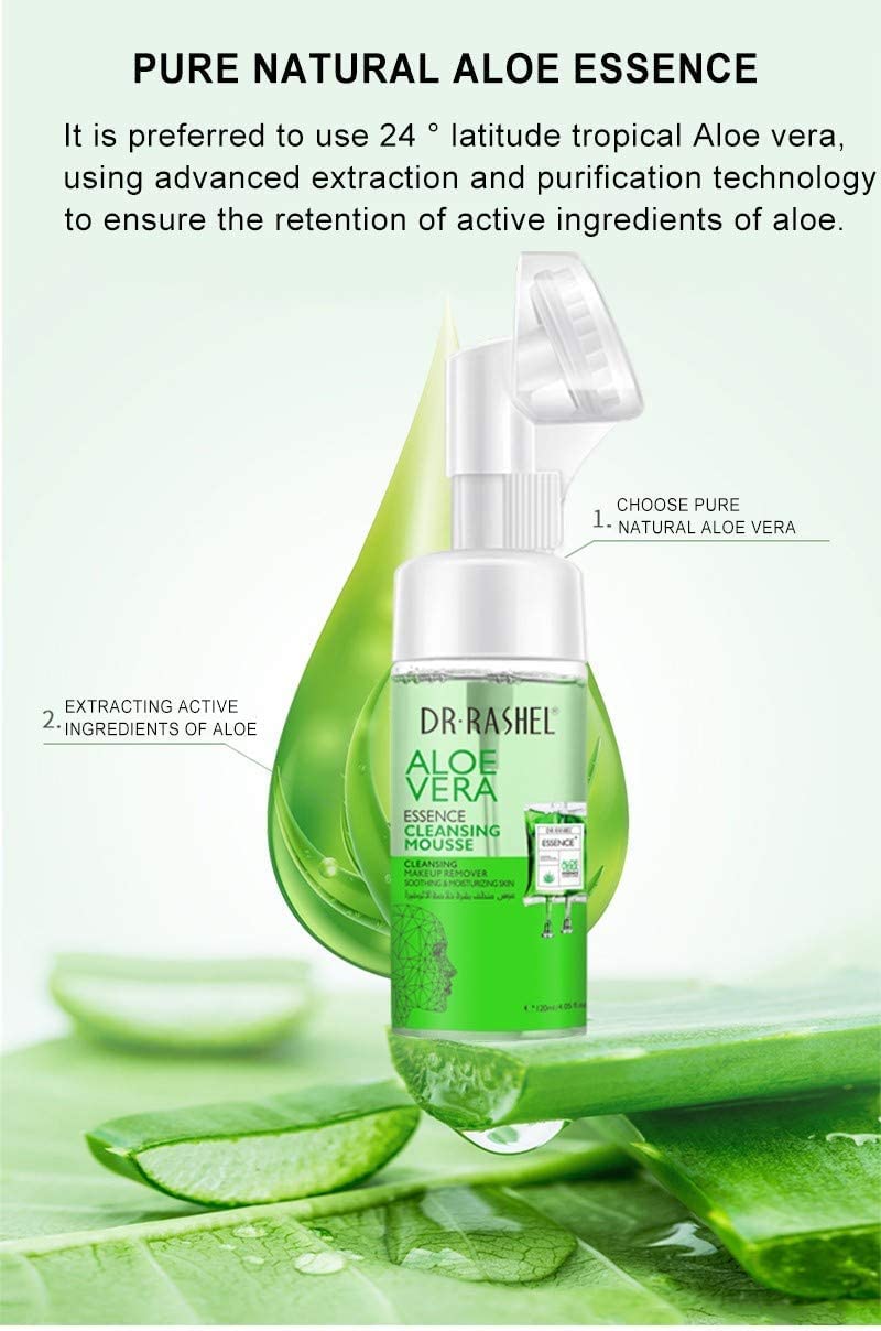 Dr Rashel DRL-1504 soothing cleanser bottle with built in silicone brush applicator