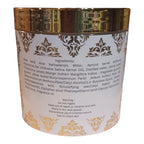 Texture shot of La Belle Flaneuse Salted Caramel and Pistachio body souffle
