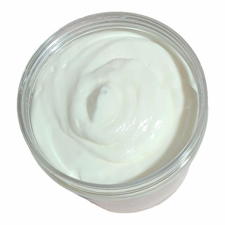 Authentic La Belle Flaneuse artisanal whipped body moisturizer texture close up