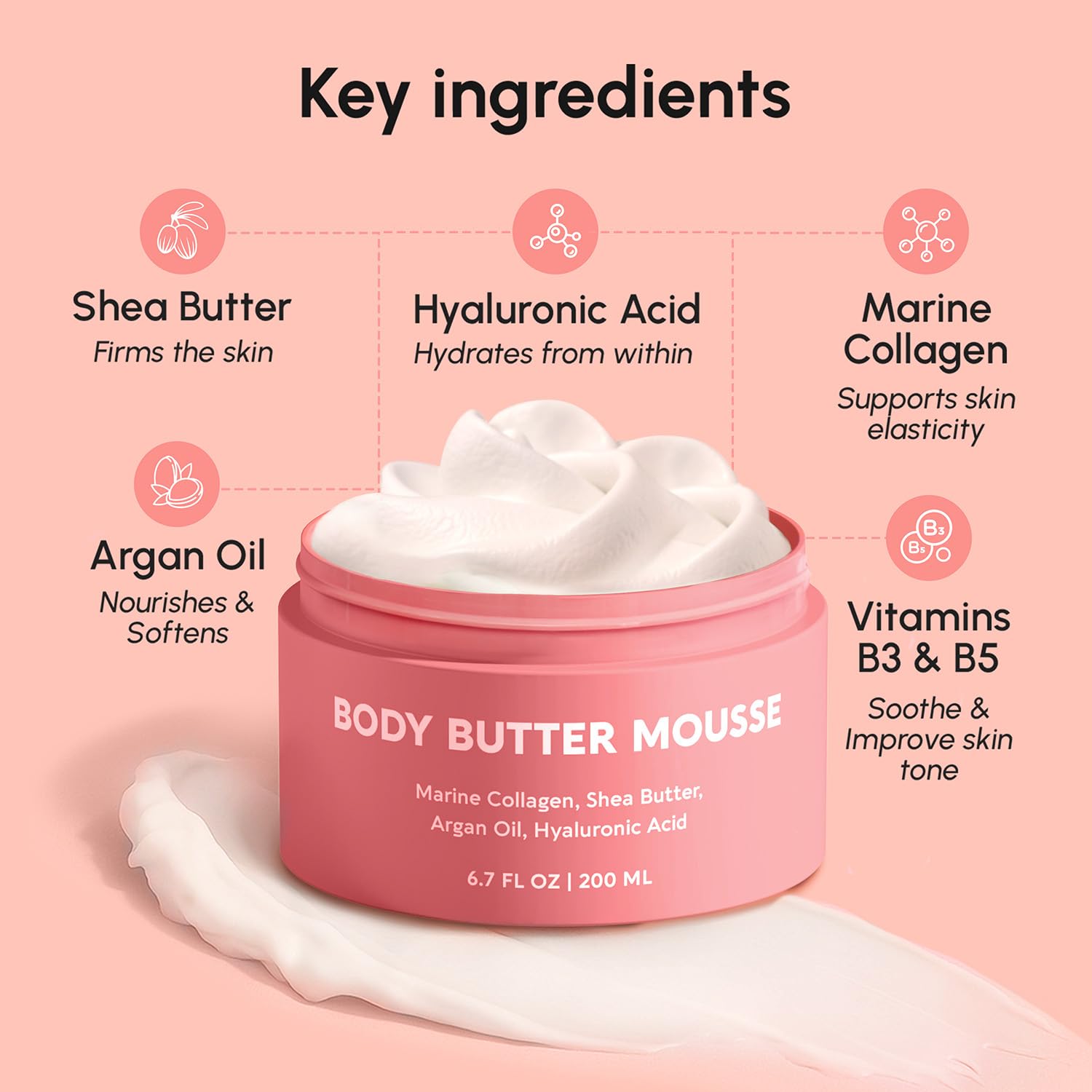 MAREE Vanilla Shea Butter Cream application on skin demonstrating absorption