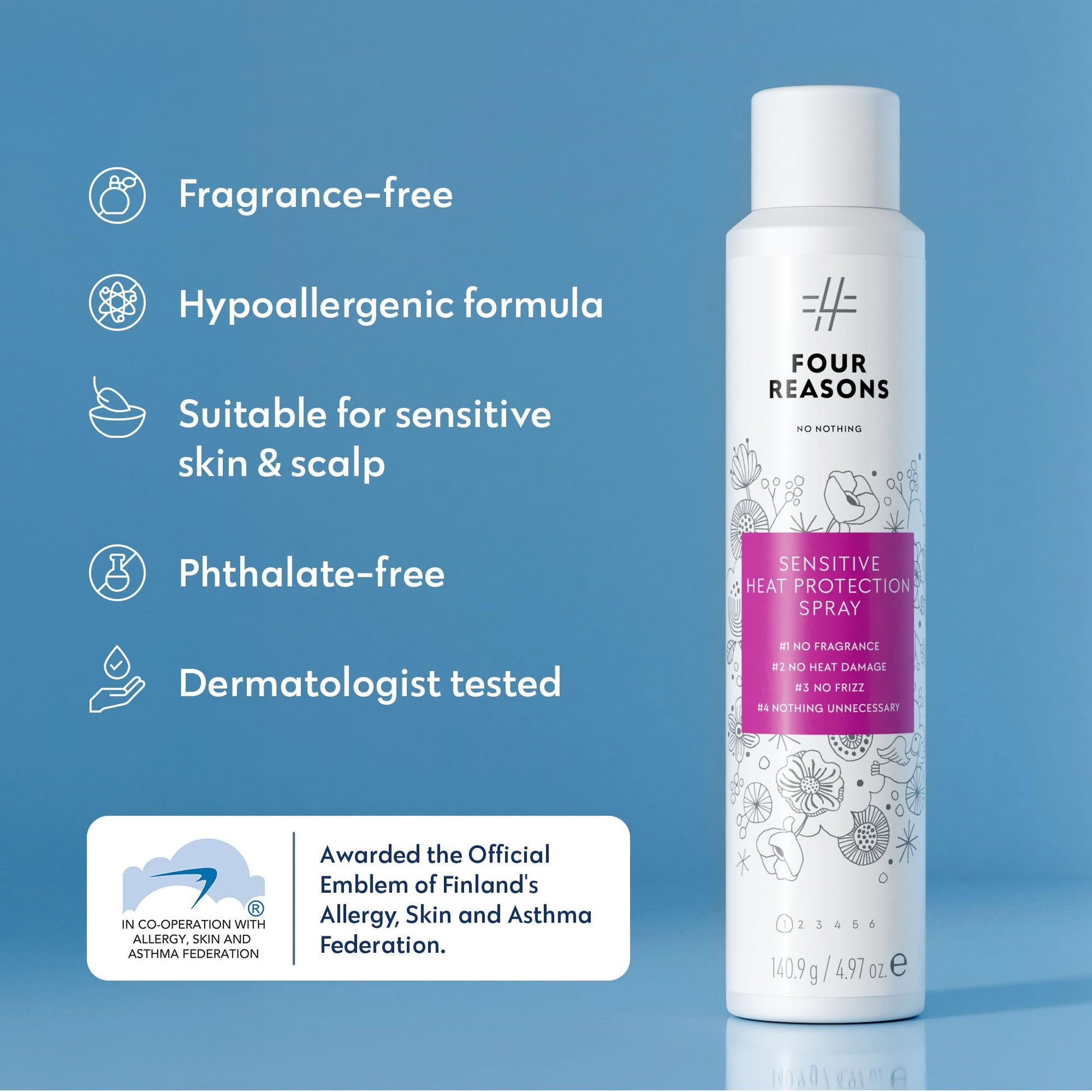 Professional hair heat protection for styling tools
