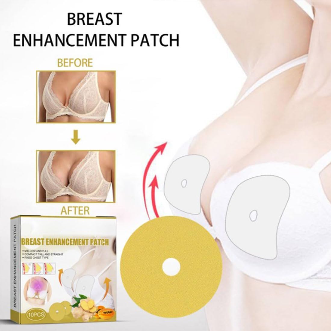 Kolarmo hydrogel breast growth patches for firming and lifting