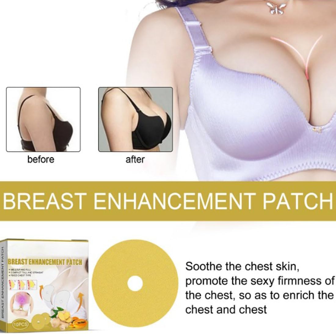 Two boxes of royal jelly breast masks showing twenty individual pieces