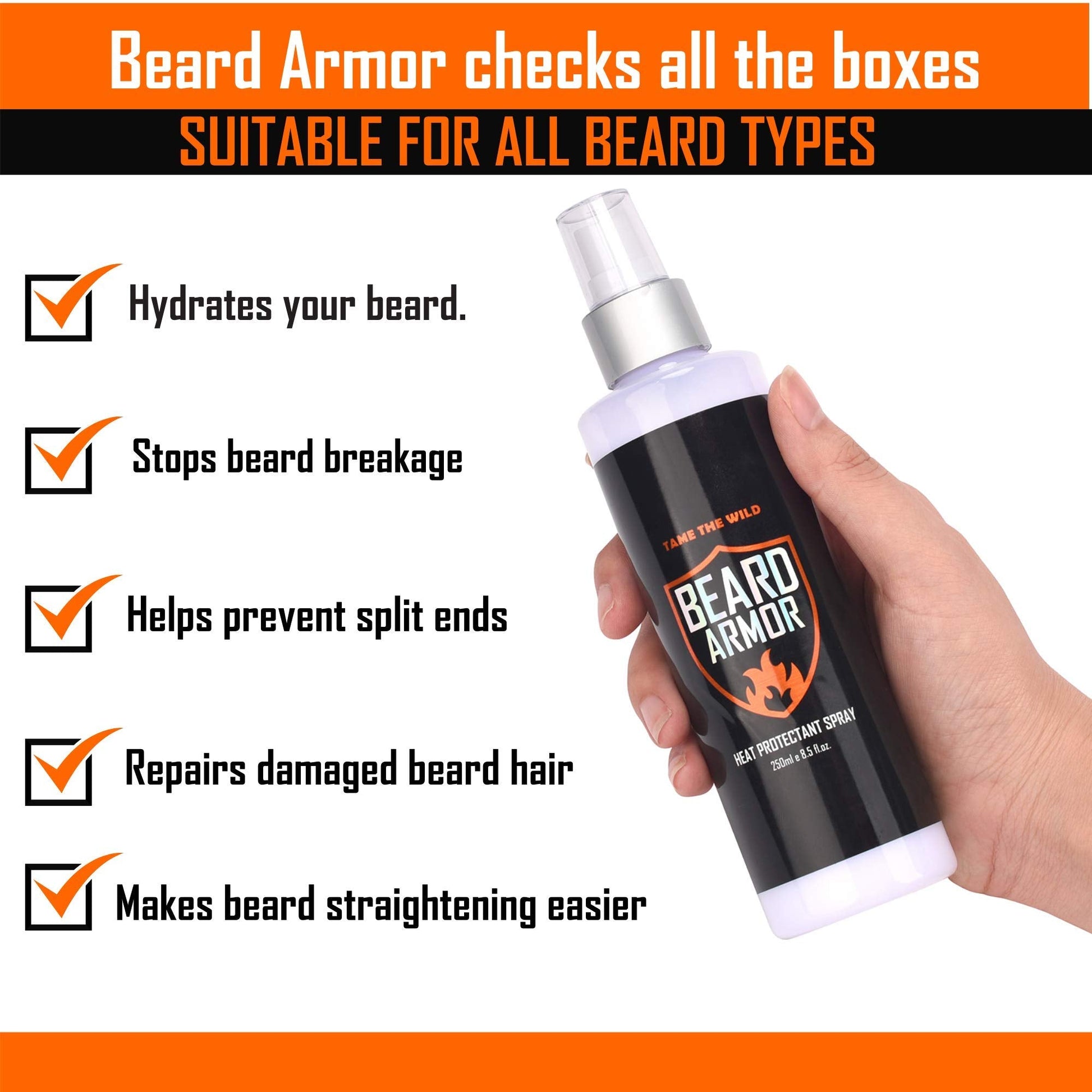 Tame The Wild beard styling product for men in 8.5 fluid ounce size