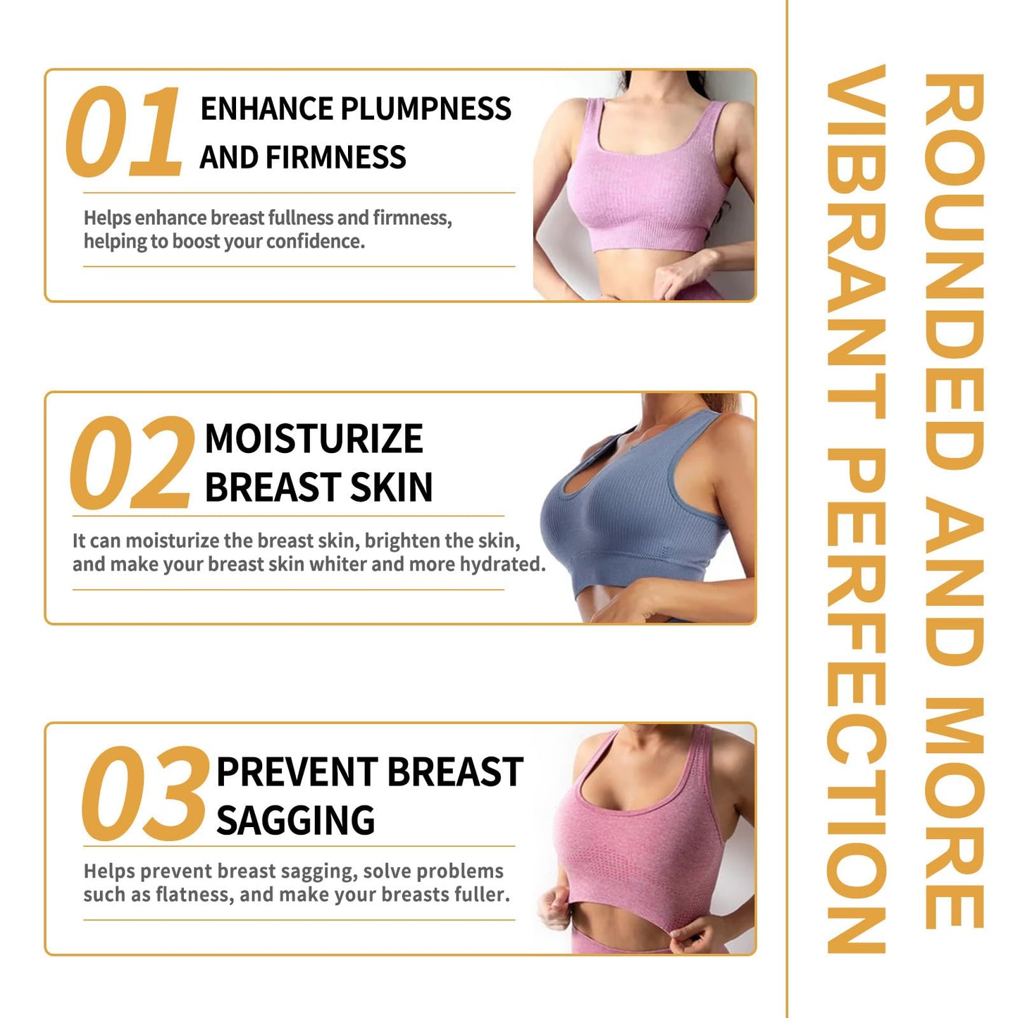 Imported USA beauty royal jelly nourishing breast enhancement mask packaging