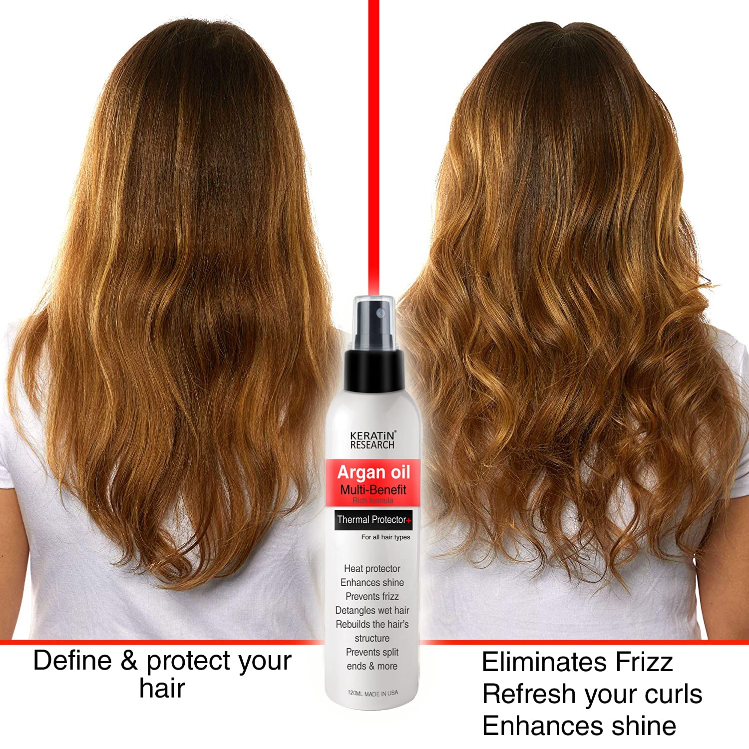Hair care products USA imported Keratin Research spray