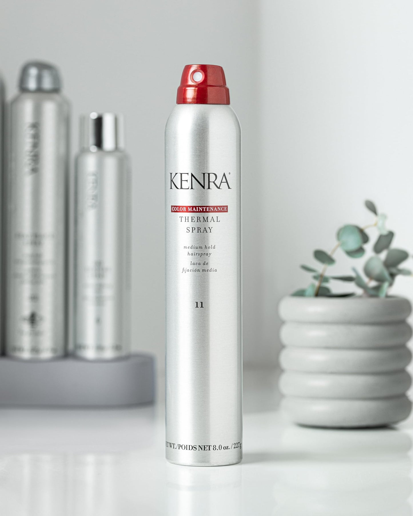 Professional Kenra hairspray for thermal styling