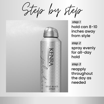 Kenra Platinum Heat Block Spray 22 professional hair styling