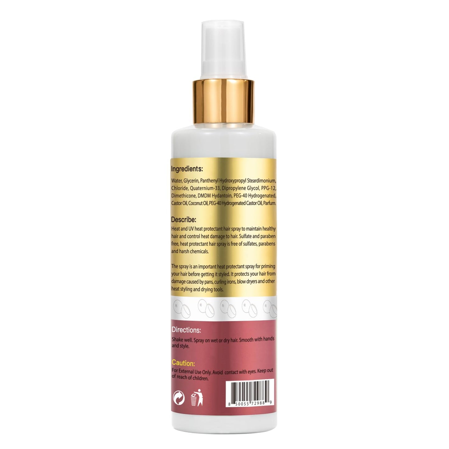 Wozutunt heat protectant spray for hair damage prevention
