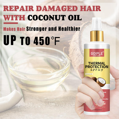 Coconut oil hair thermal protector spray 200 milliliters