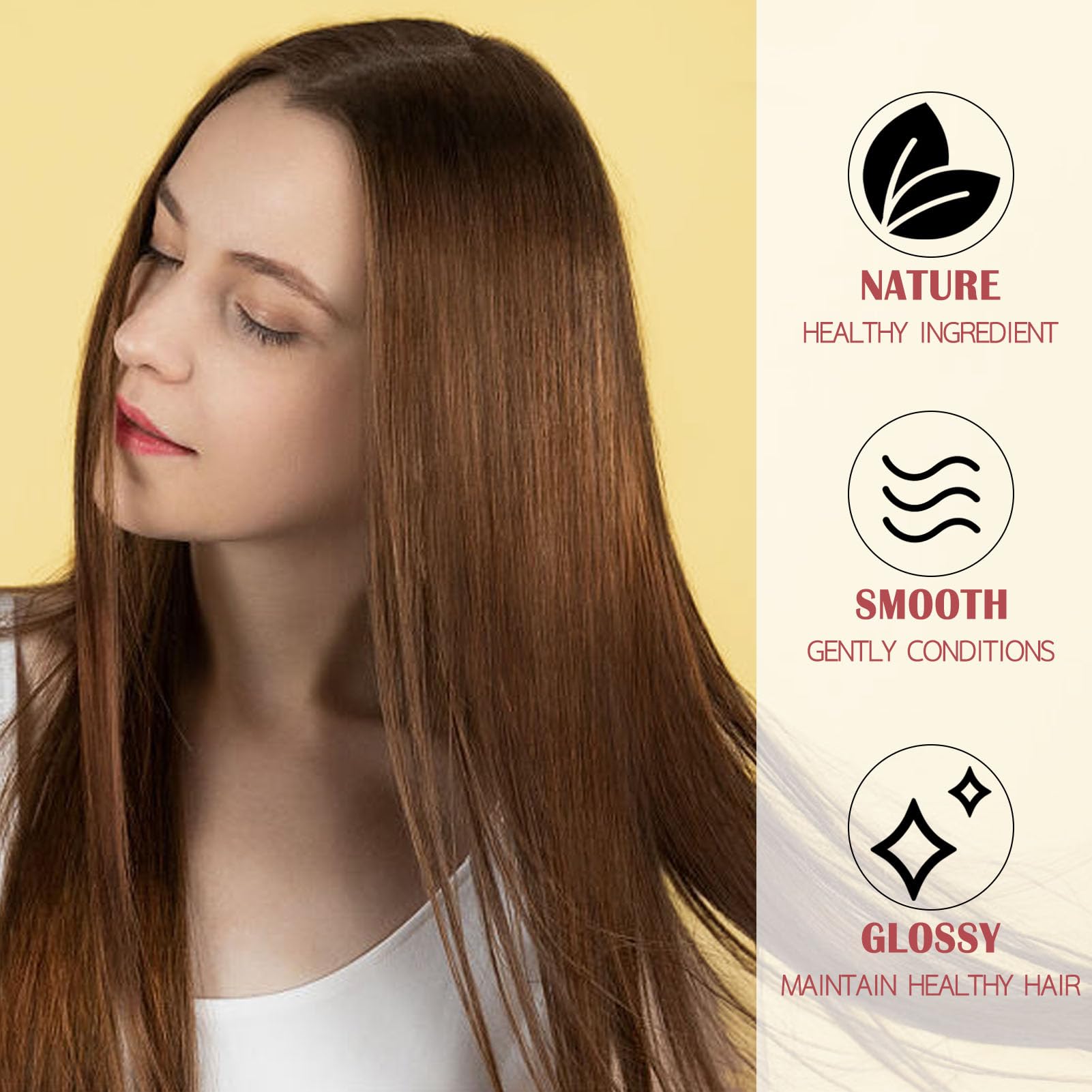 Professional hair heat protectant spray for styling tools