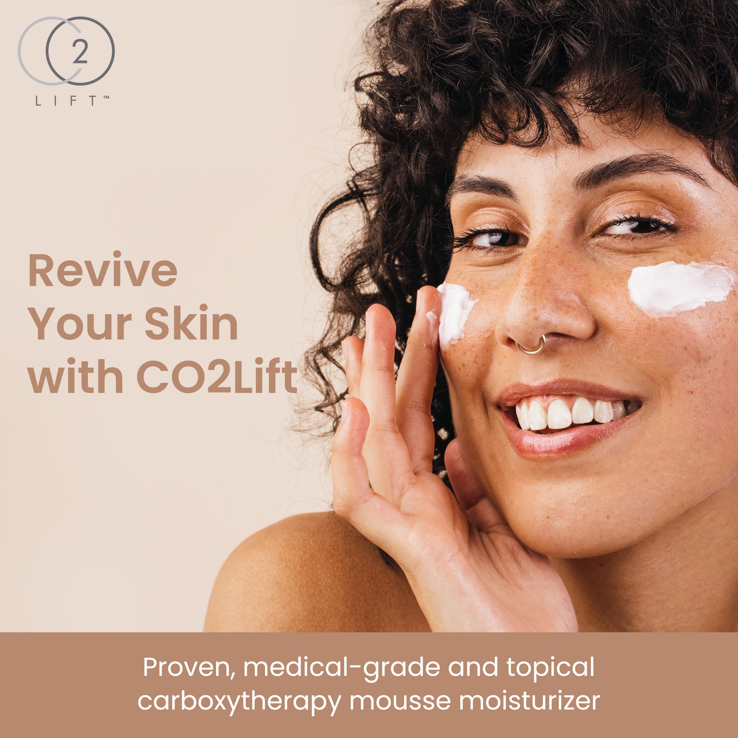 Lumisque CO2LIFT daily skin mousse hydrator for anti aging skincare.