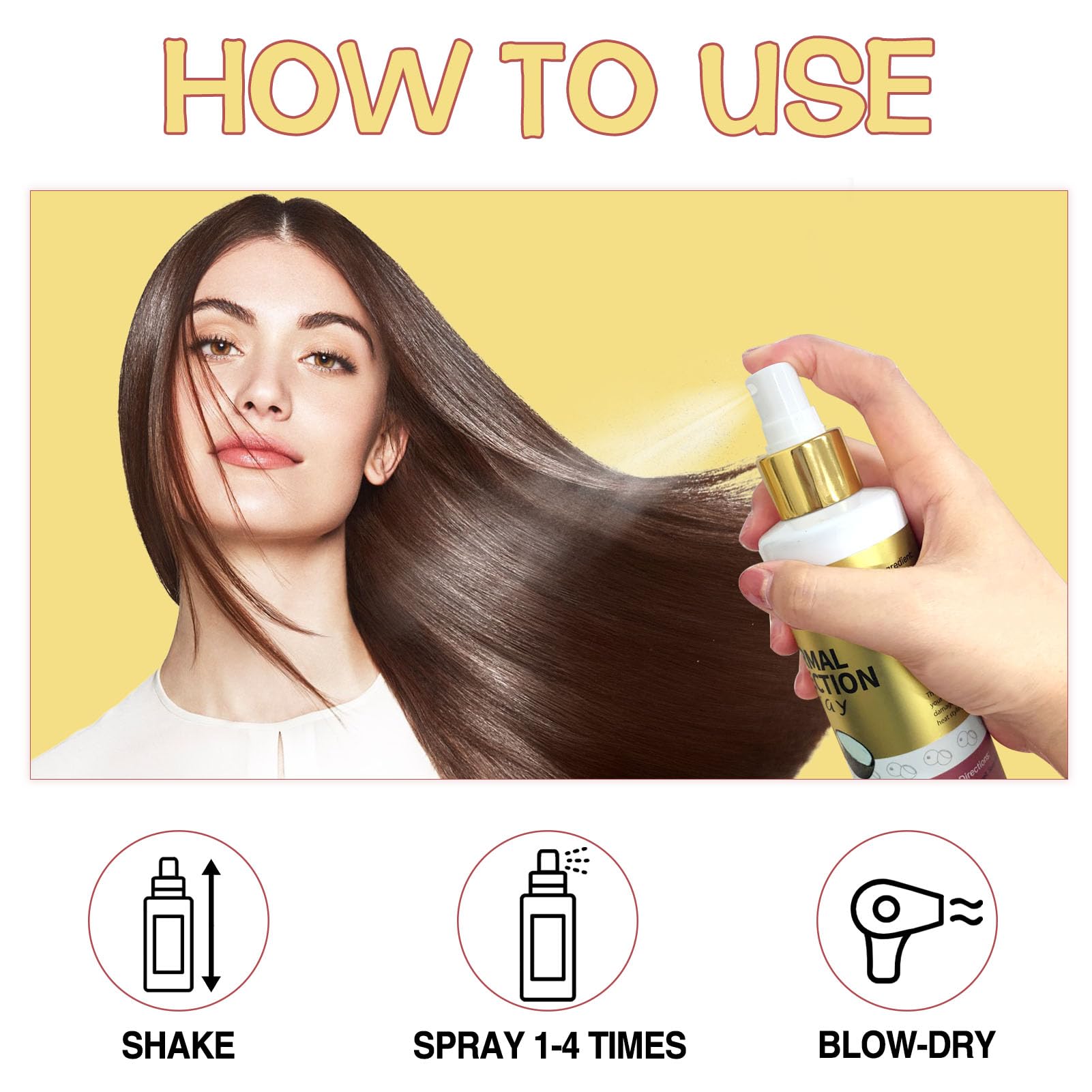 Wozutunt hair care spray for smooth and shiny hair
