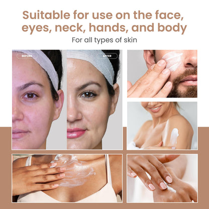 Professional grade skincare mousse containing botanical extracts and linoleic acid.