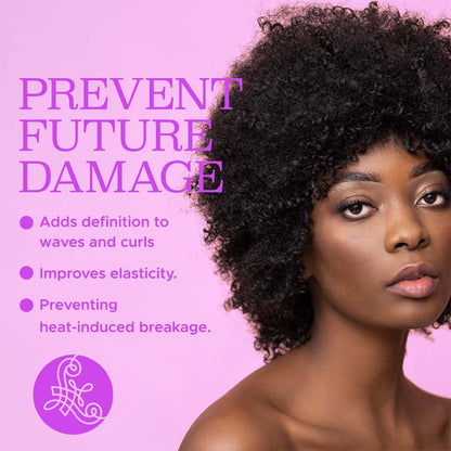 Close up of Luseta coconut and argan oil hair spray