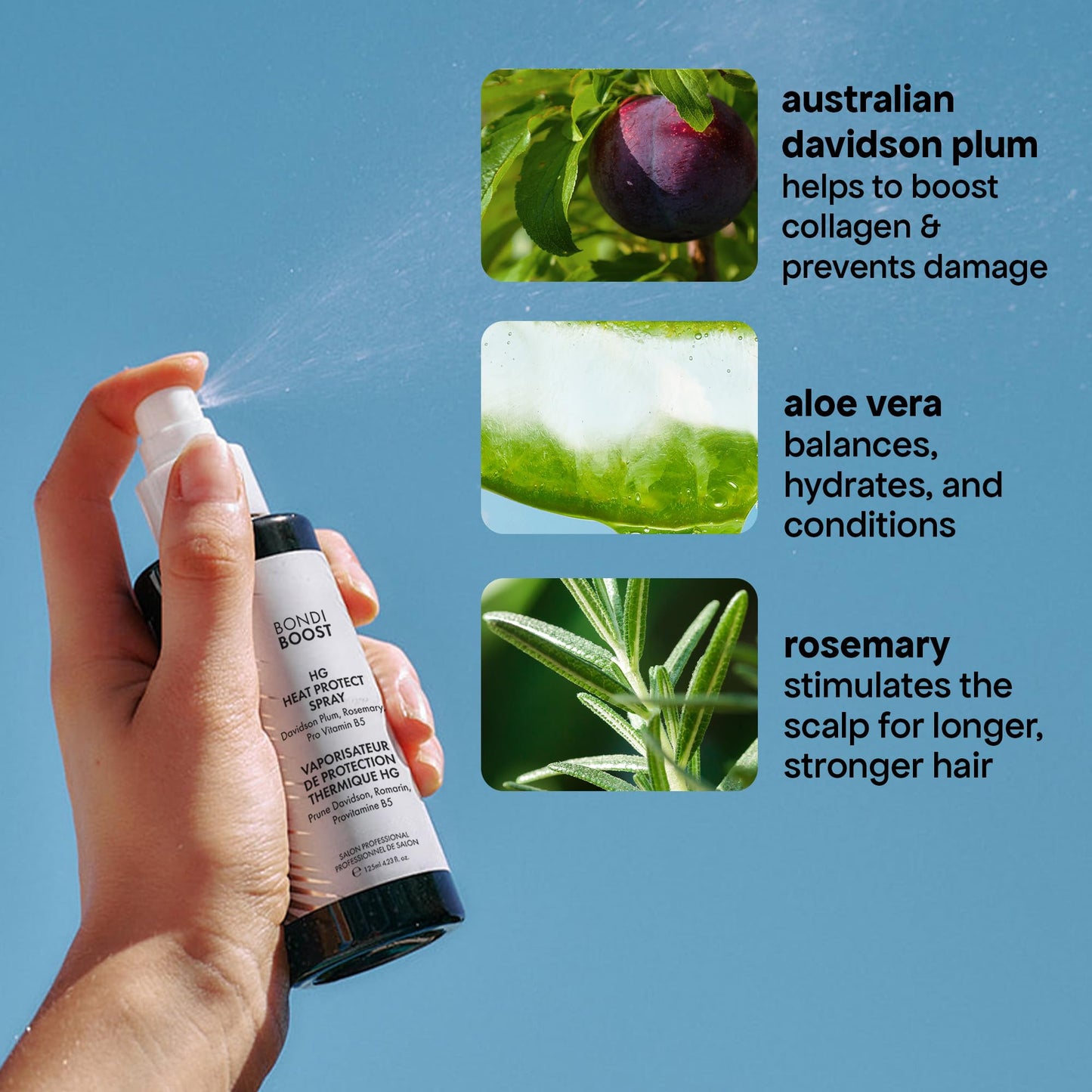 BondiBoost hair care product for heat damage prevention