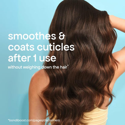 Professional hair styling with BondiBoost heat protectant