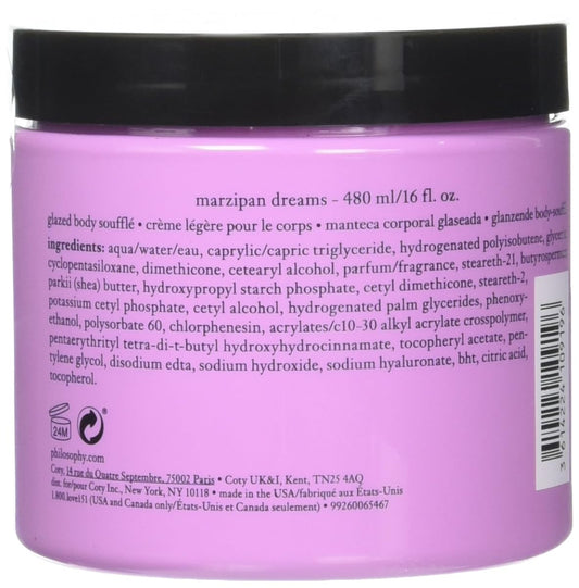 Philosophy Marzipan Dreams whipped body cream texture close up showing lightweight consistency