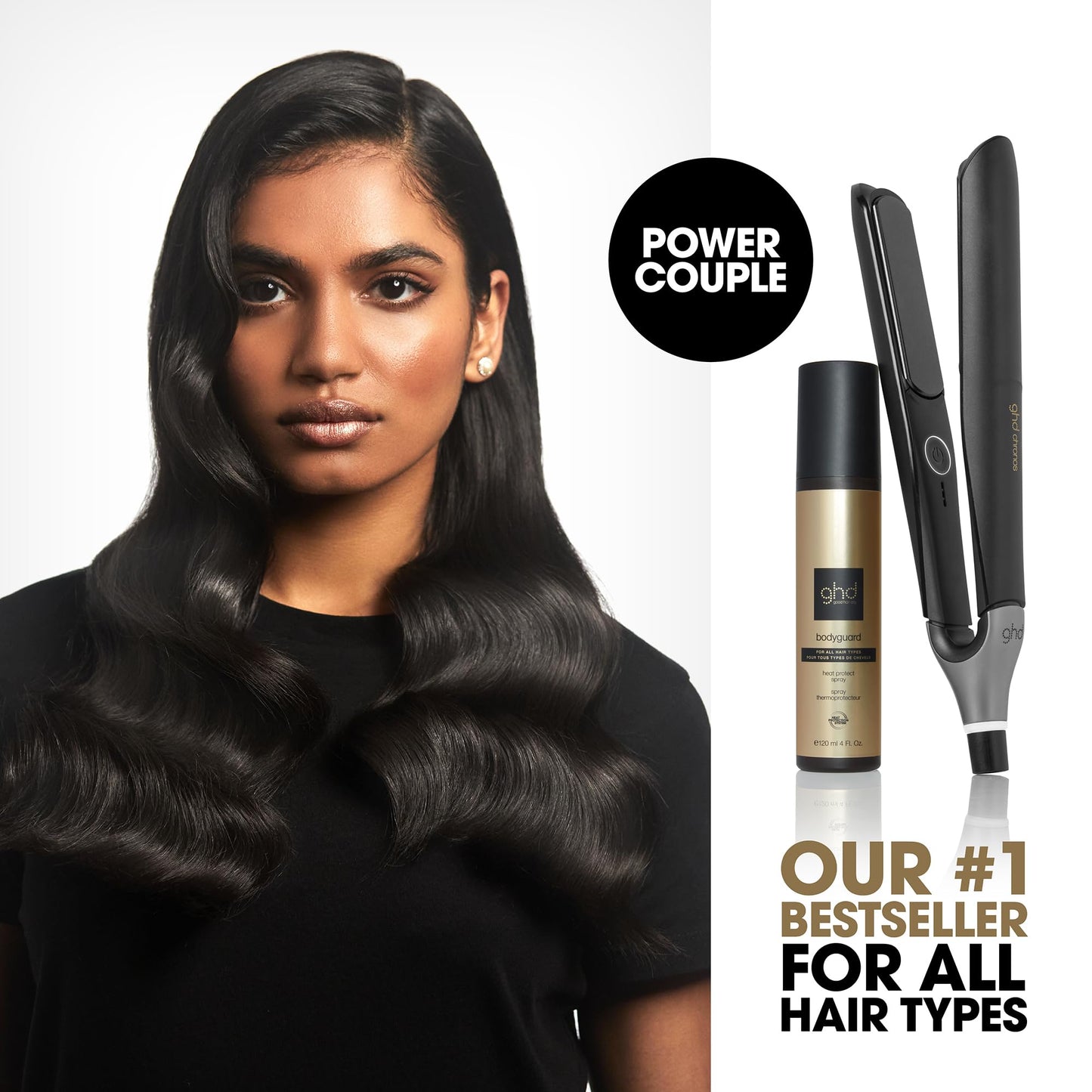 Ghd heat protection hair spray packaging details