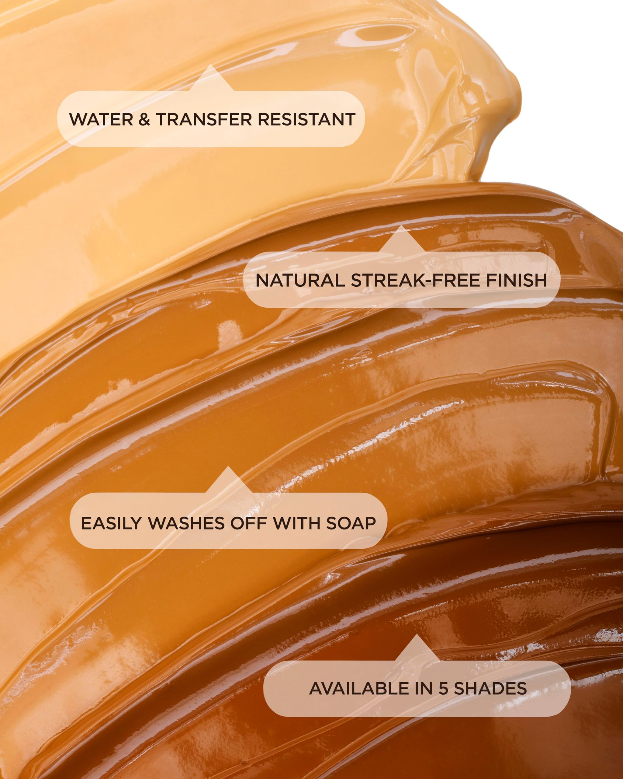 The quick drying velvet foam texture of Sally Hansen airbrush sun product being dispensed.