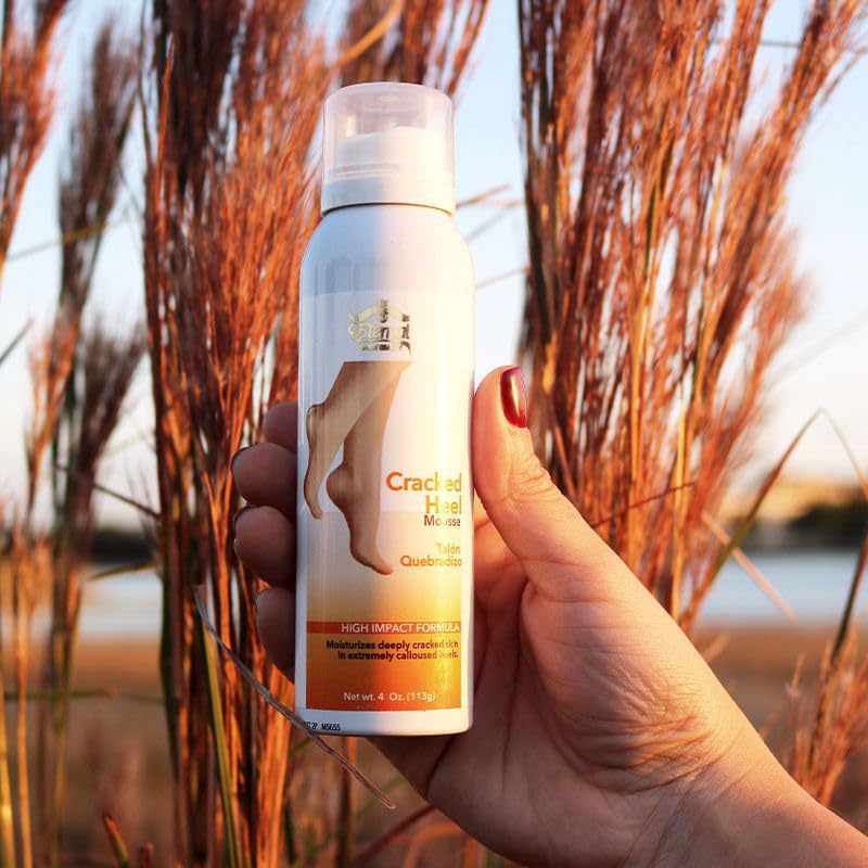 Eternal Cracked Heel Mousse fast absorbing hydrating foam texture on hand