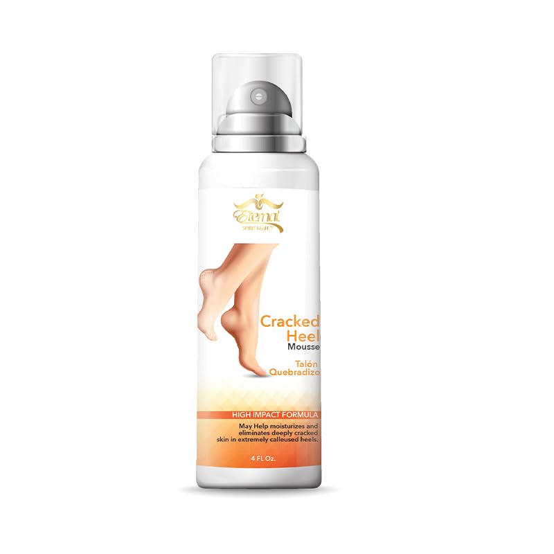 Eternal Spirit Beauty foot foam 4 Ounce bottle showcasing product benefits