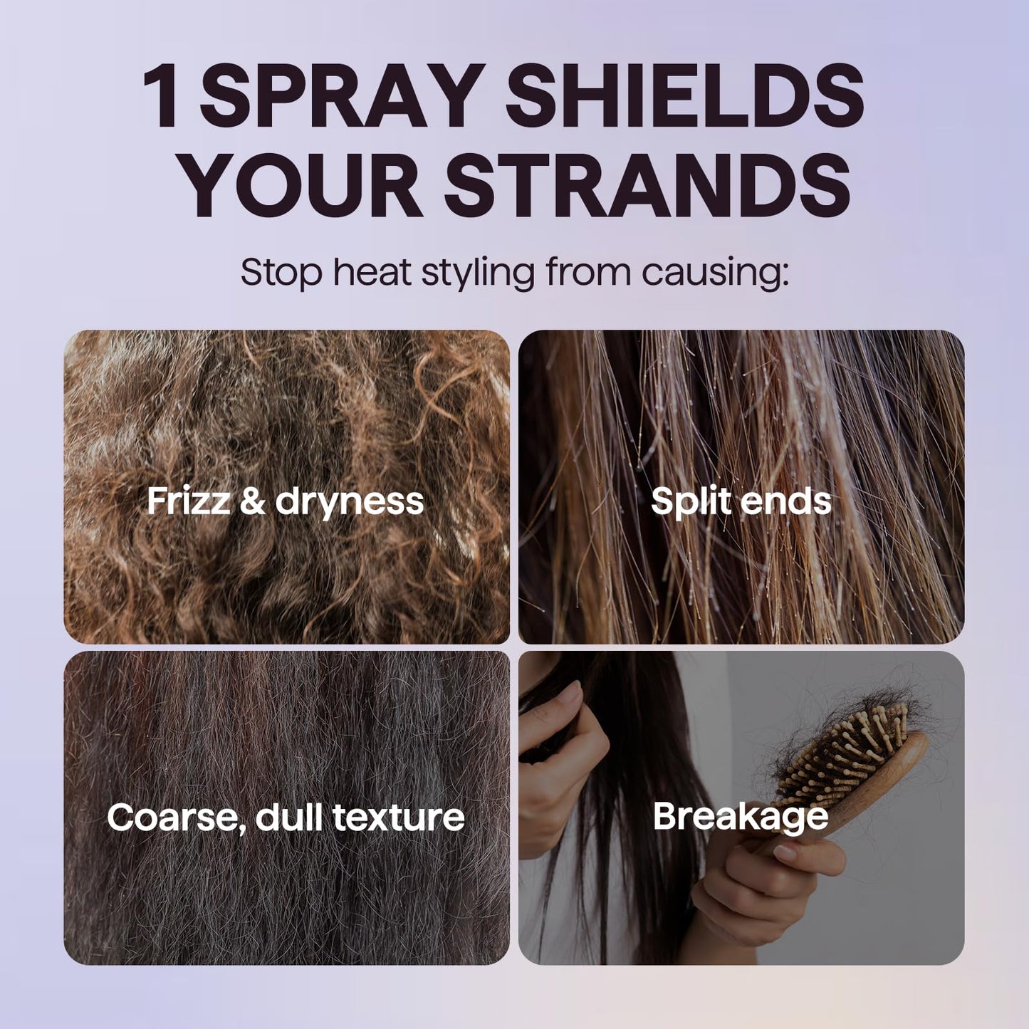 Close up of Wavytalk hair spray nozzle and lightweight mist texture