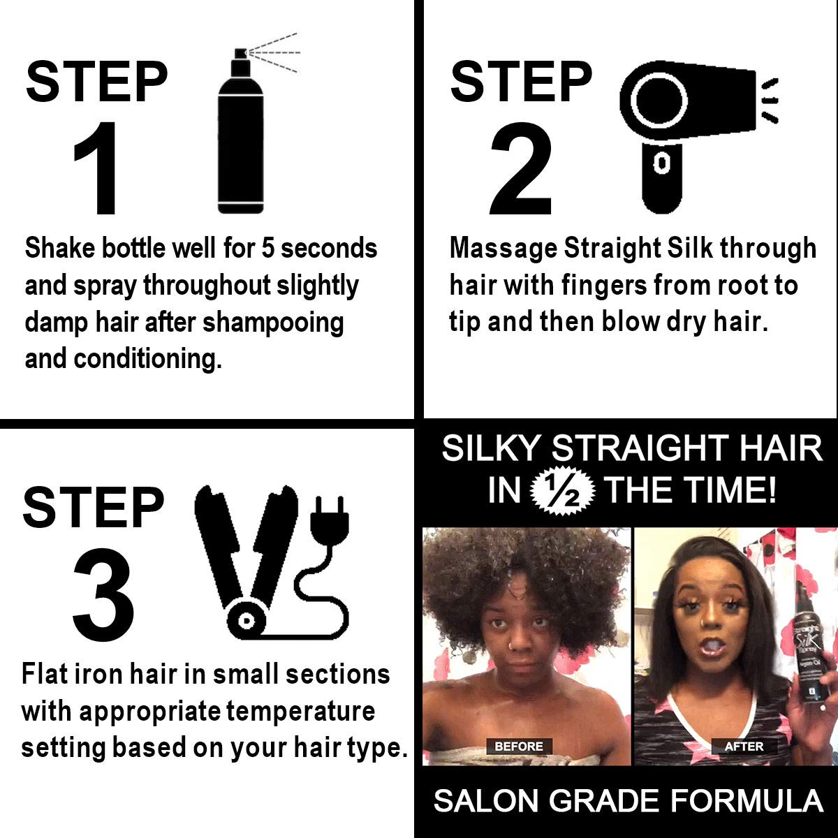 JuniorLabs thermal protector spray bottle for hair straightening