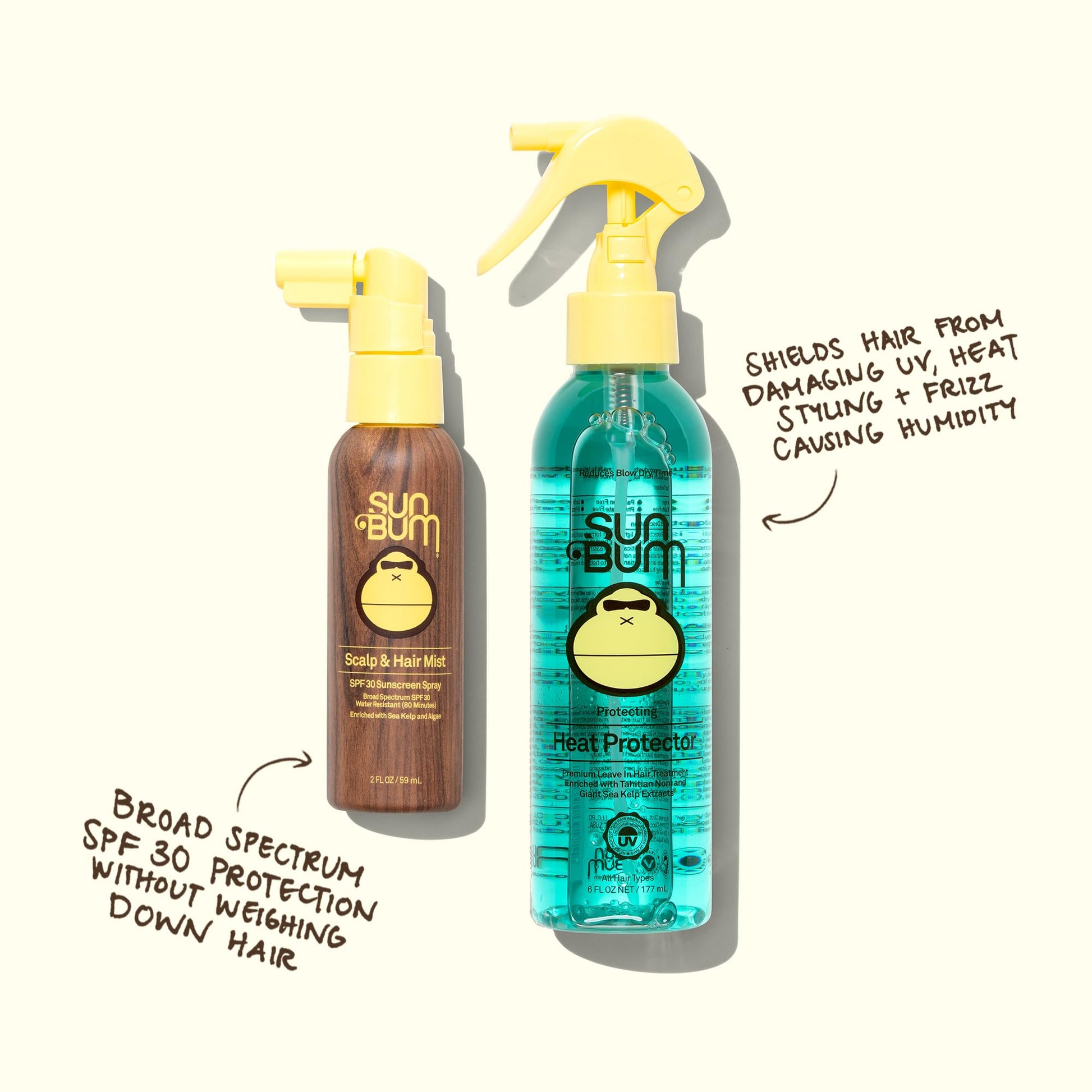 Close up of Sun Bum heat protector spray nozzle