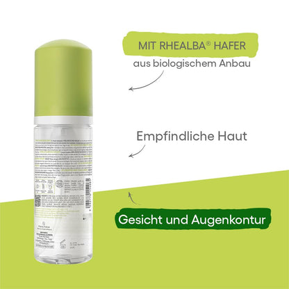 A-Derma Biology Hydra-Protecting cleansing mousse displaying the one hundred percent recycled plastic packaging
