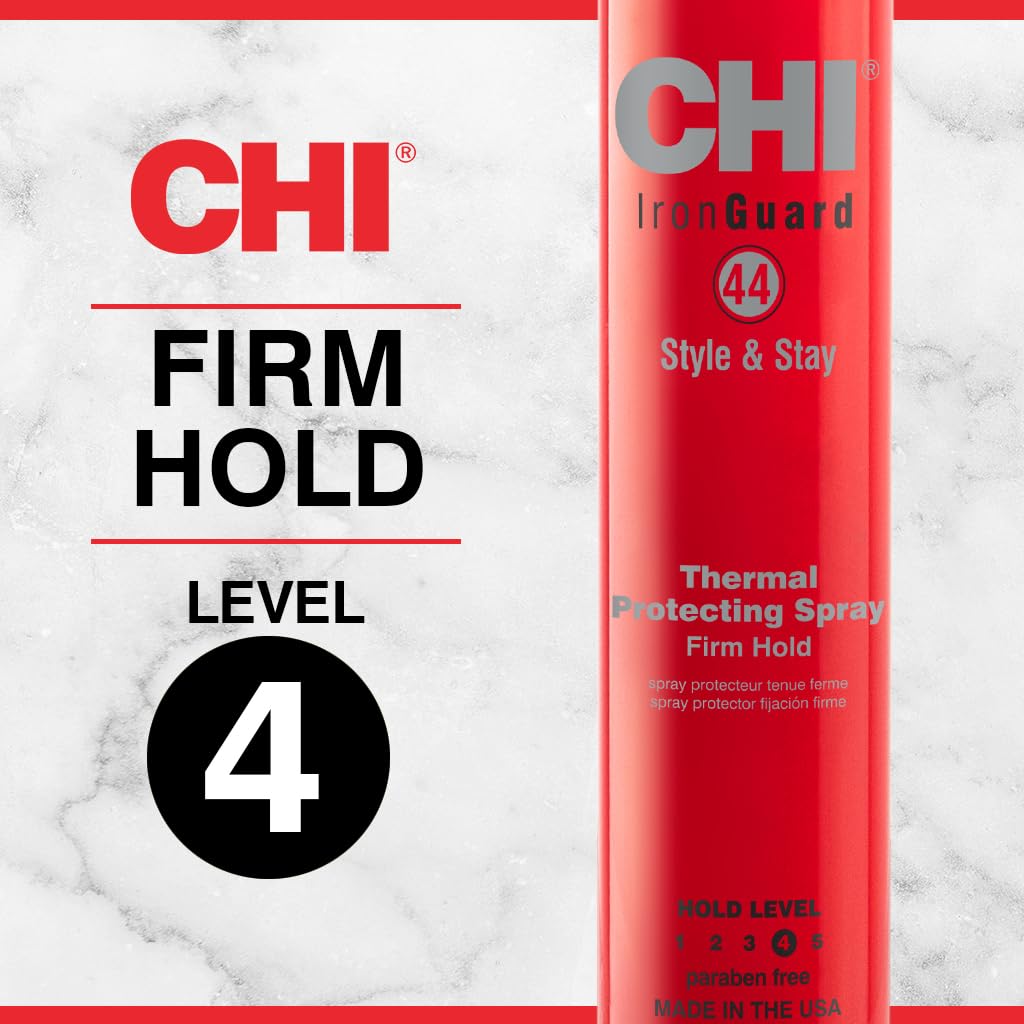 Close up of Chi 44 Iron Guard spray nozzle and packaging