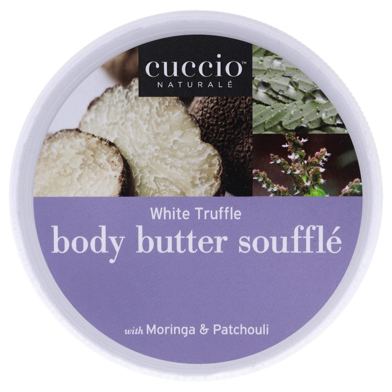 Authentic Cuccio Naturale plant derived paraben free body butter souffle container