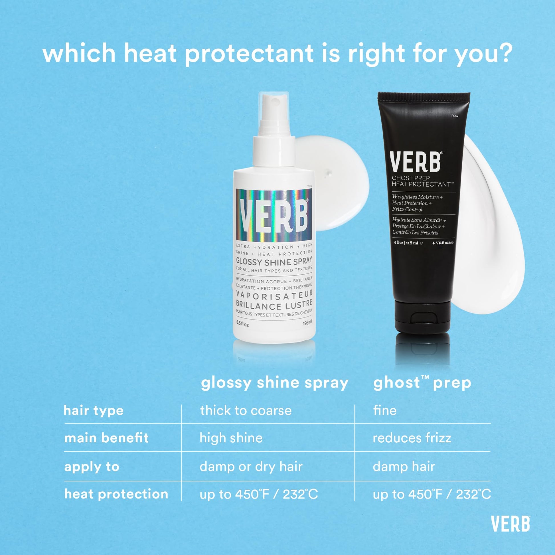 Professional hair styling primer spray by Verb