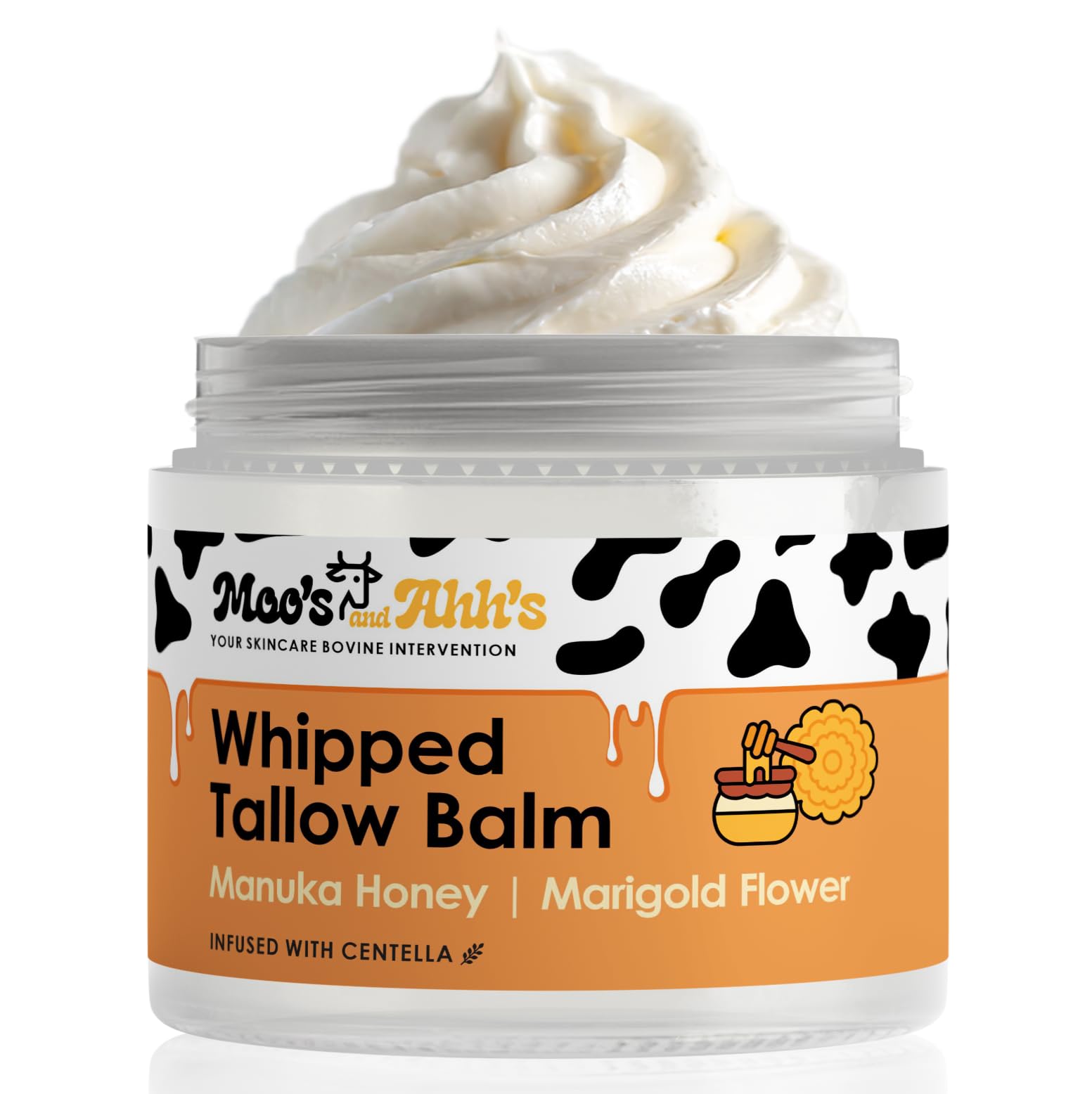 Moo's and Ahh's authentic imported USA tallow balm product collection view