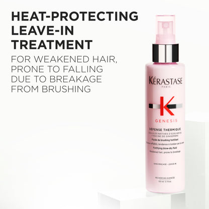 Detailed view of Kerastase Genesis blow-dry primer pump nozzle
