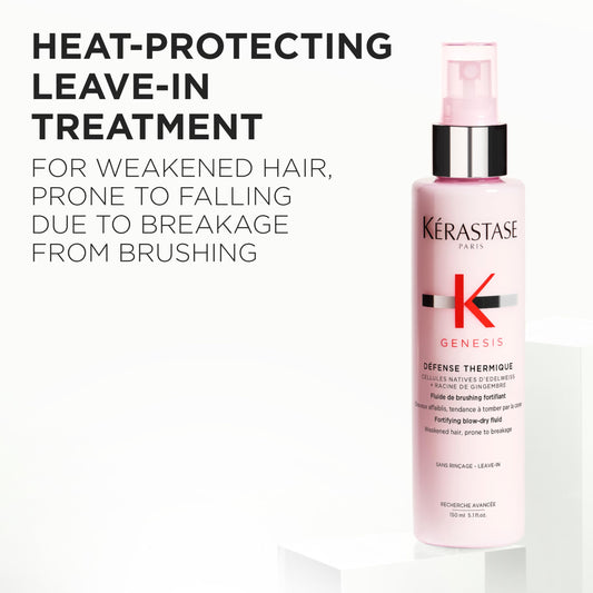 Detailed view of Kerastase Genesis blow-dry primer pump nozzle