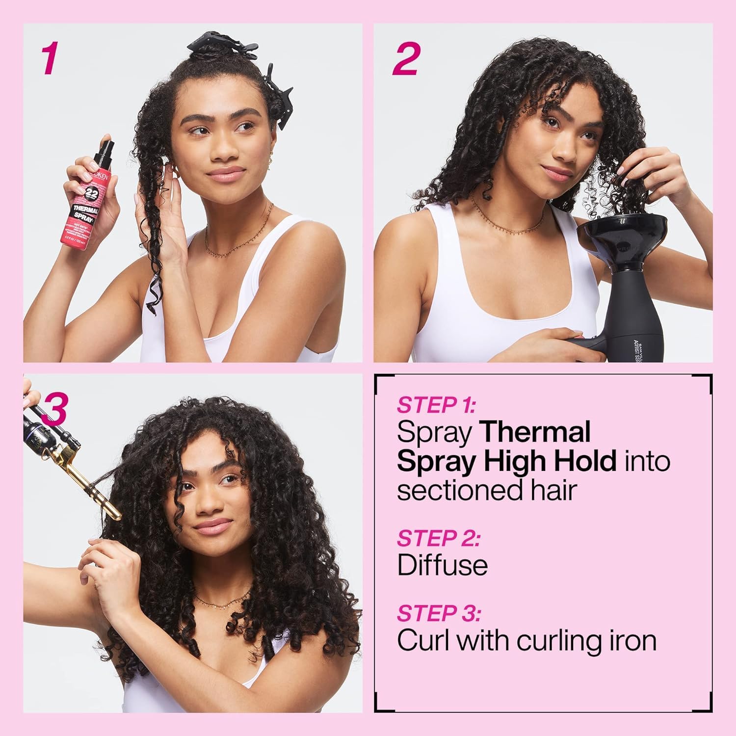 Redken Thermal Spray 22 hair care product packaging