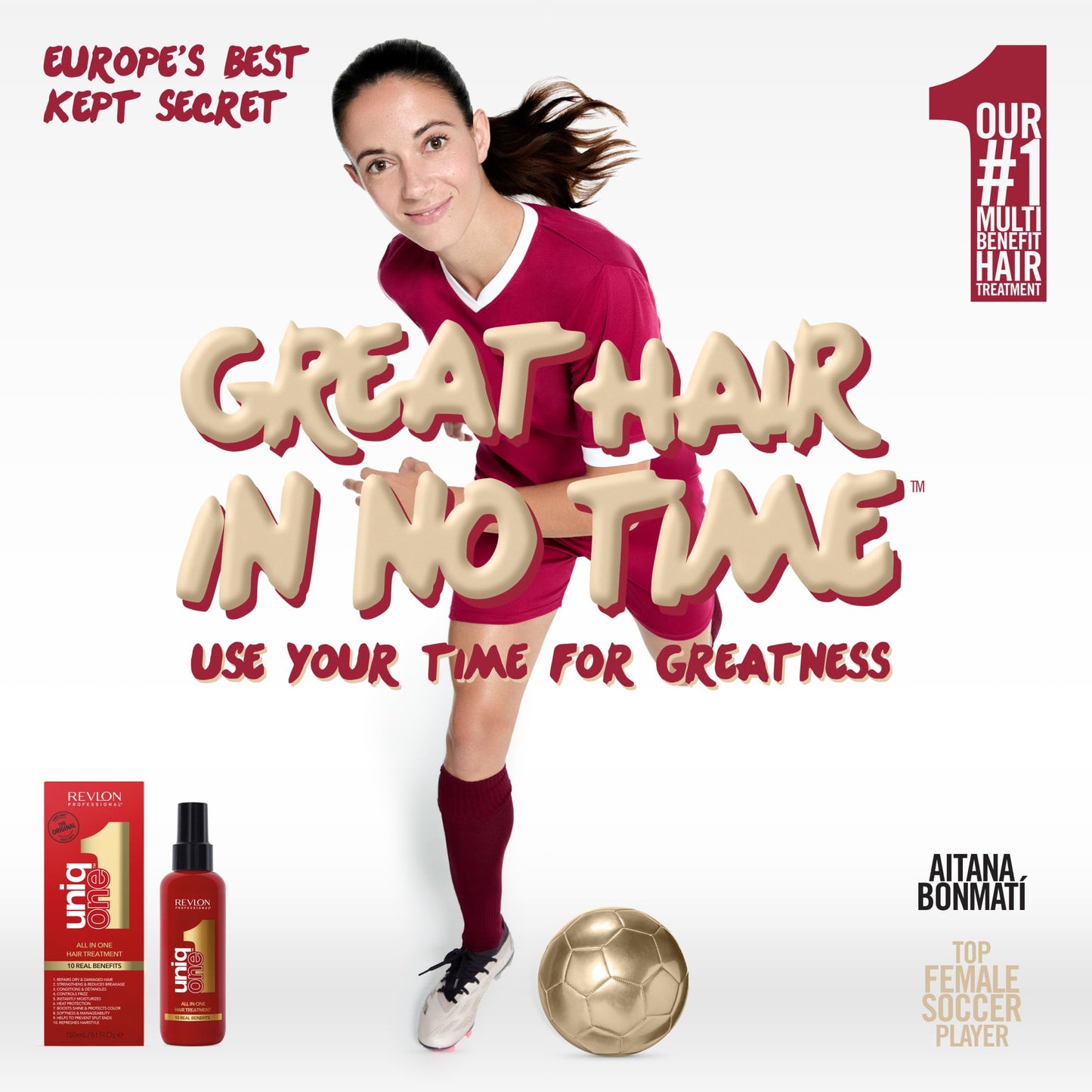 Revlon Professional UniqOne leave in spray with hair care benefits list