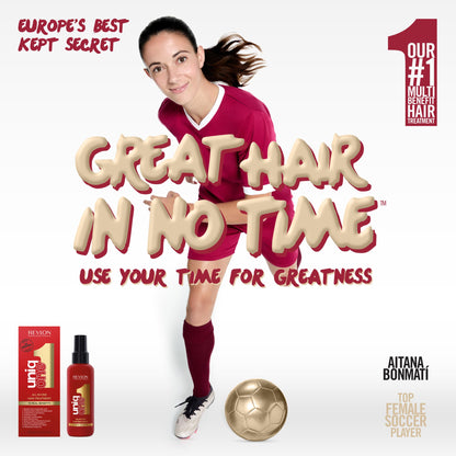 Revlon Professional UniqOne leave in spray with hair care benefits list