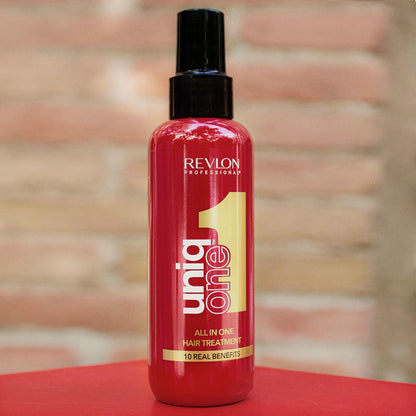 Revlon Professional UniqOne moisturizing hair spray product packaging