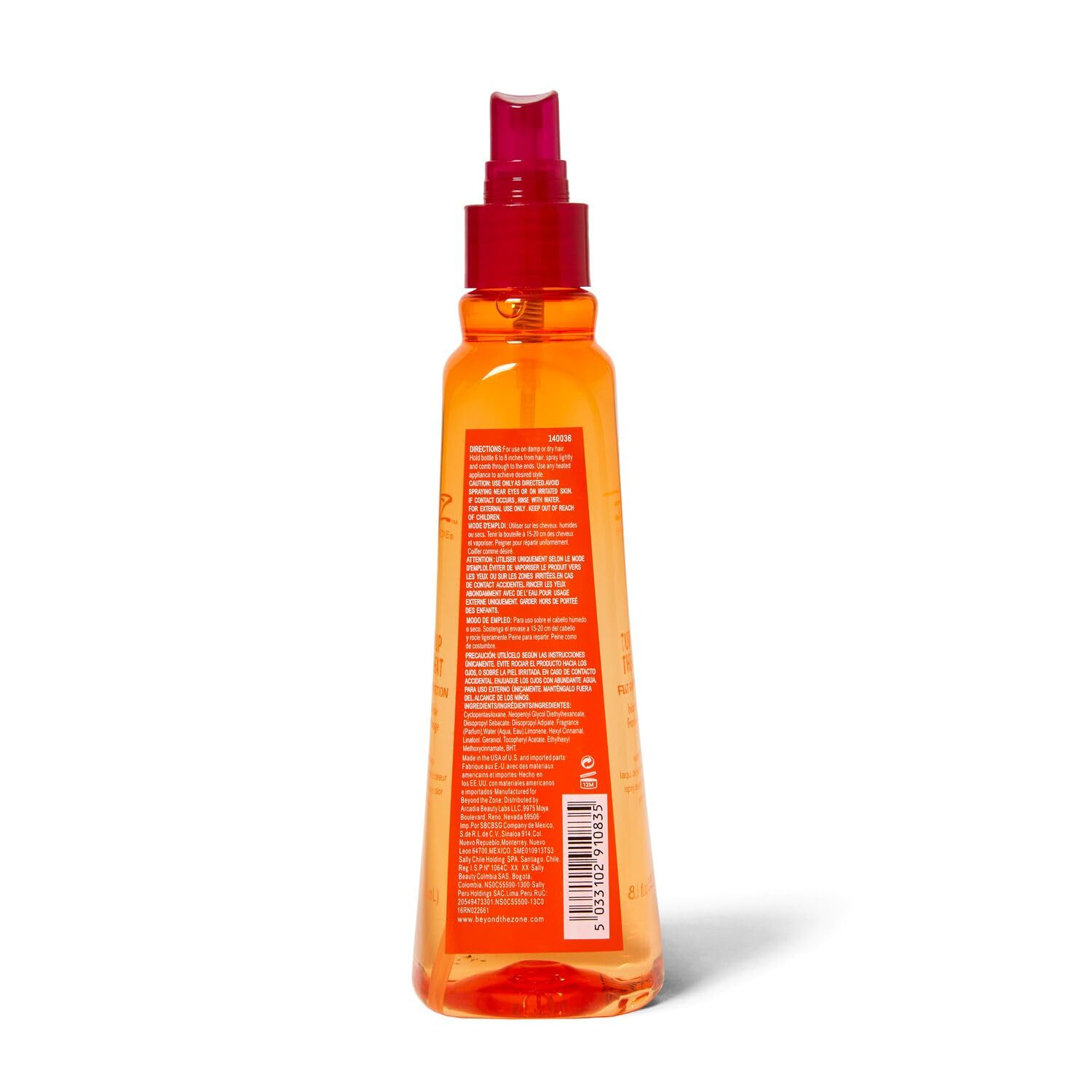 Beyond The Zone Turn Up The Heat Protection Spray 8.5 fluid ounce bottle