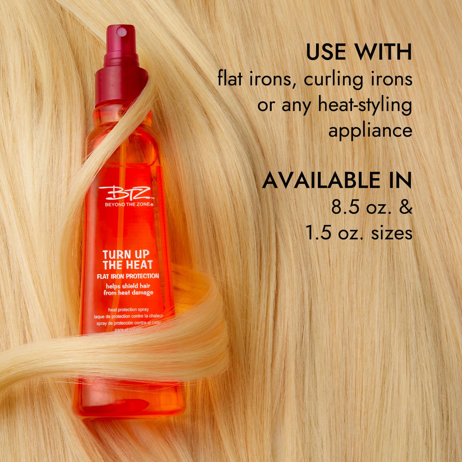 Professional hair care Beyond The Zone thermal styling spray