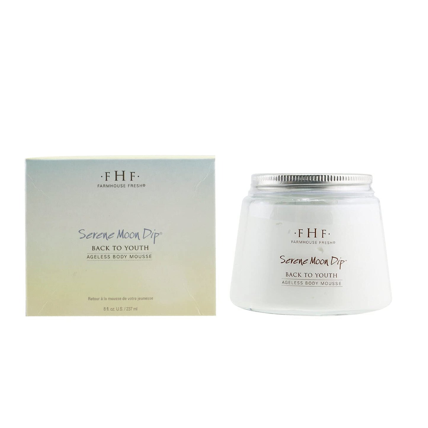 FarmHouse Fresh whipped ageless body mousse texture showing light-as-air peptide cream formulation
