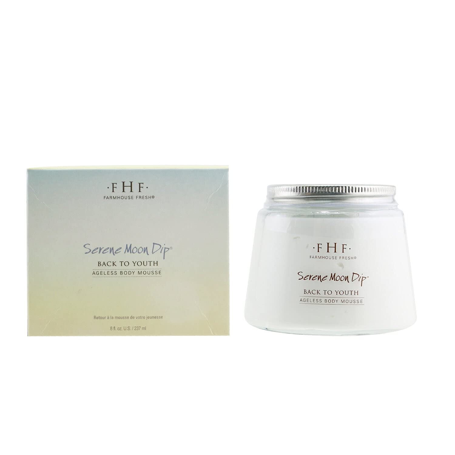FarmHouse Fresh whipped ageless body mousse texture showing light-as-air peptide cream formulation